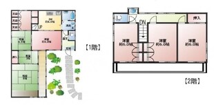 竹の塚5丁目貸戸建の物件間取画像